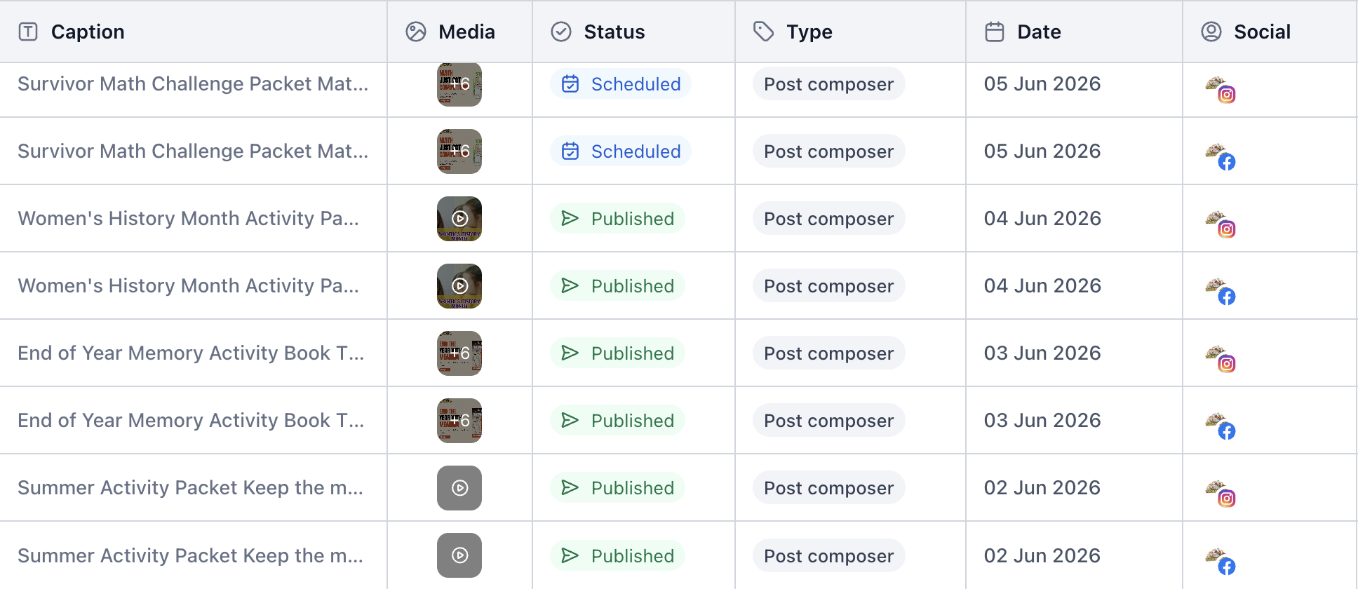 Social Media Posts — June 2-5, 2026