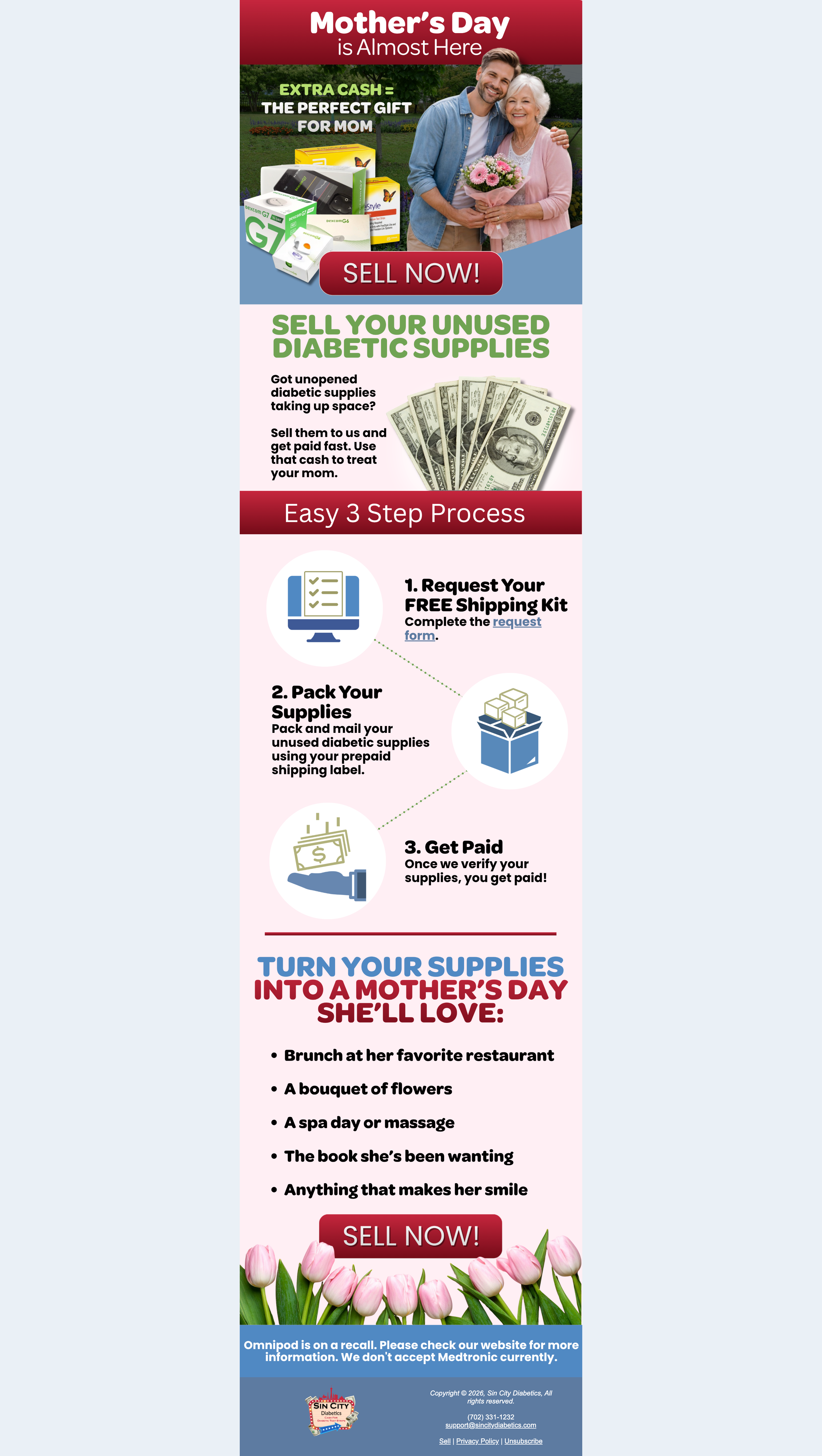 Mother's Day Email Campaign Design