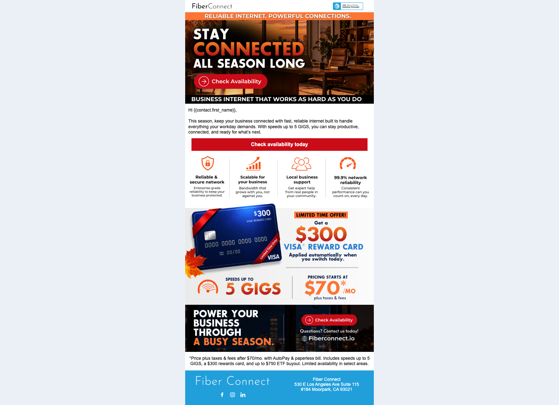 Business Internet Email Design