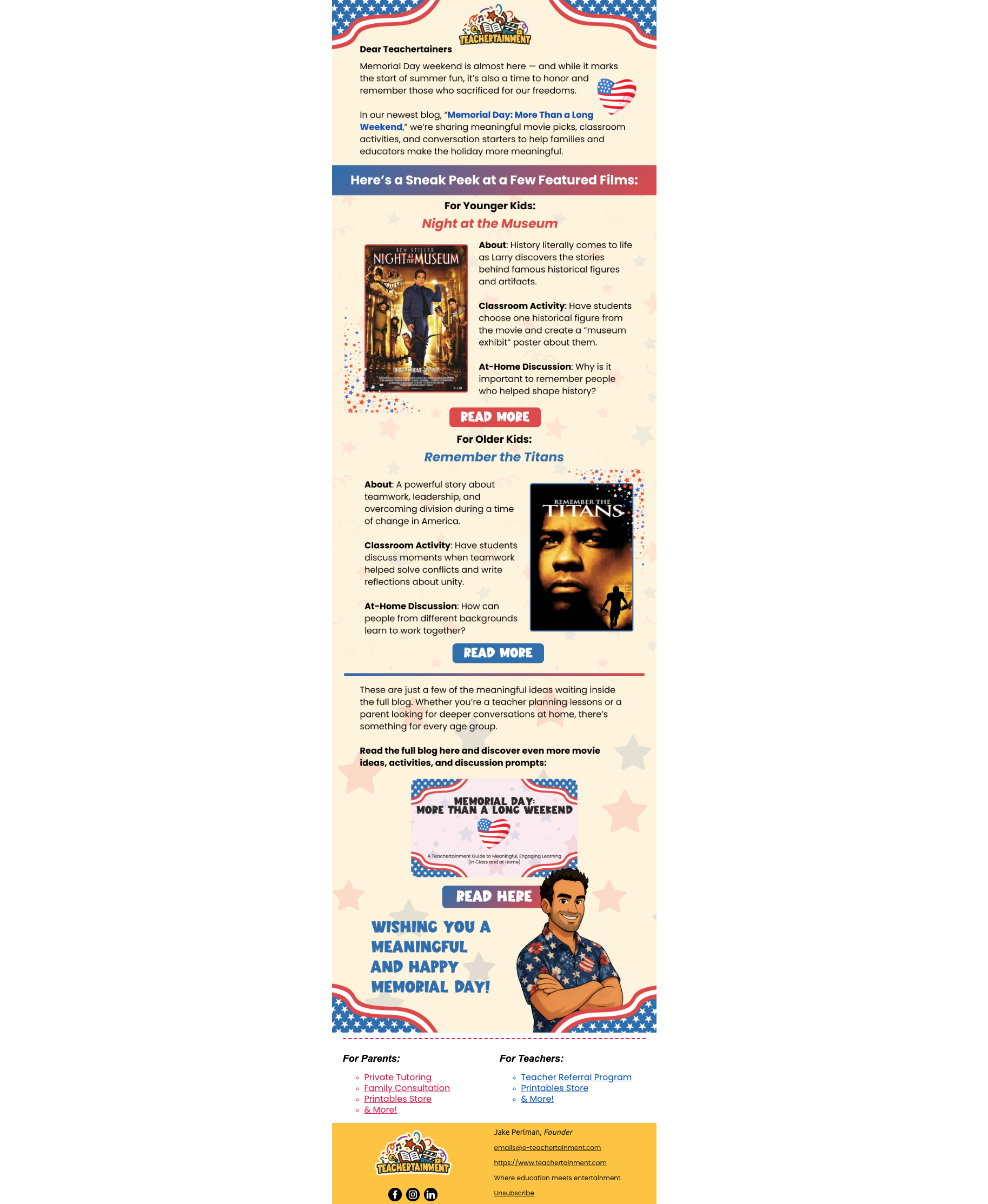 Memorial Day Email Design