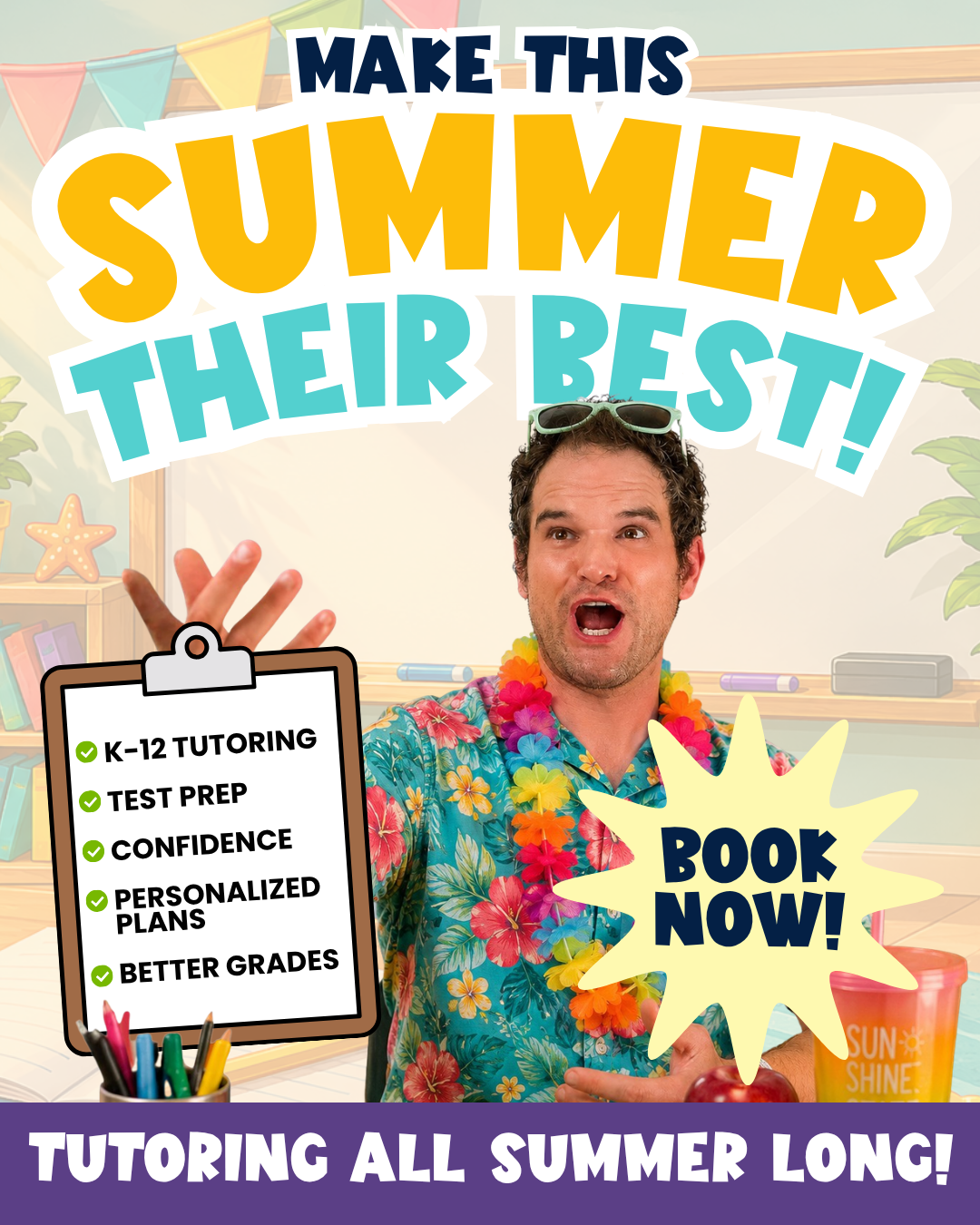 Summer Themed Meta Ad Design 1 — Make This Summer Their Best
