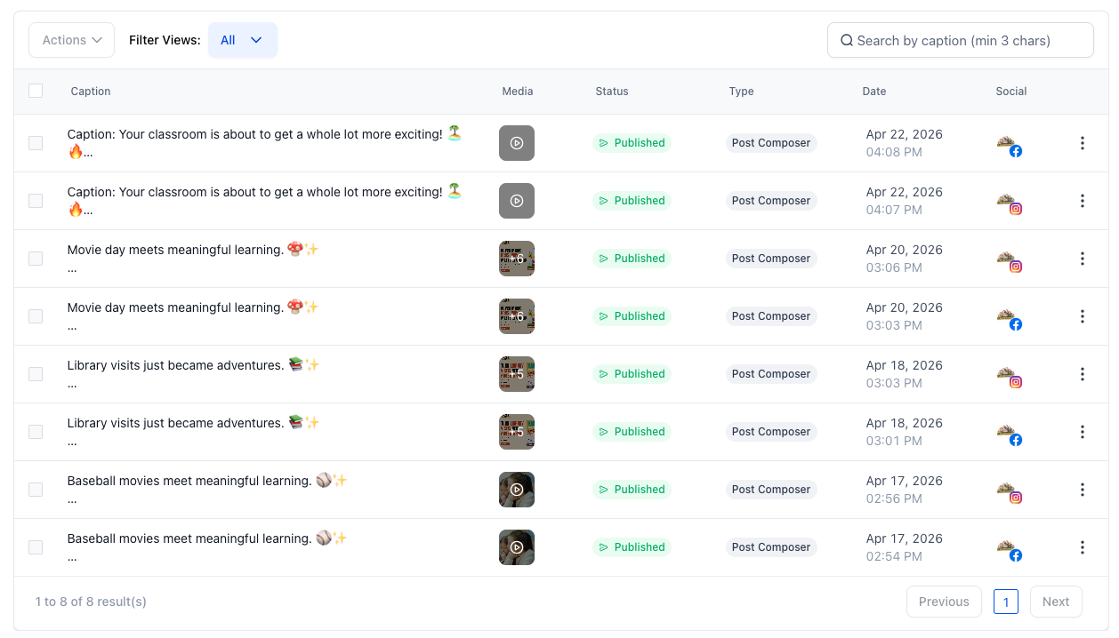 Social Media Activity