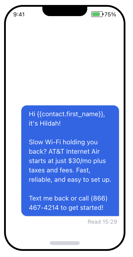 Bulk SMS Message Preview