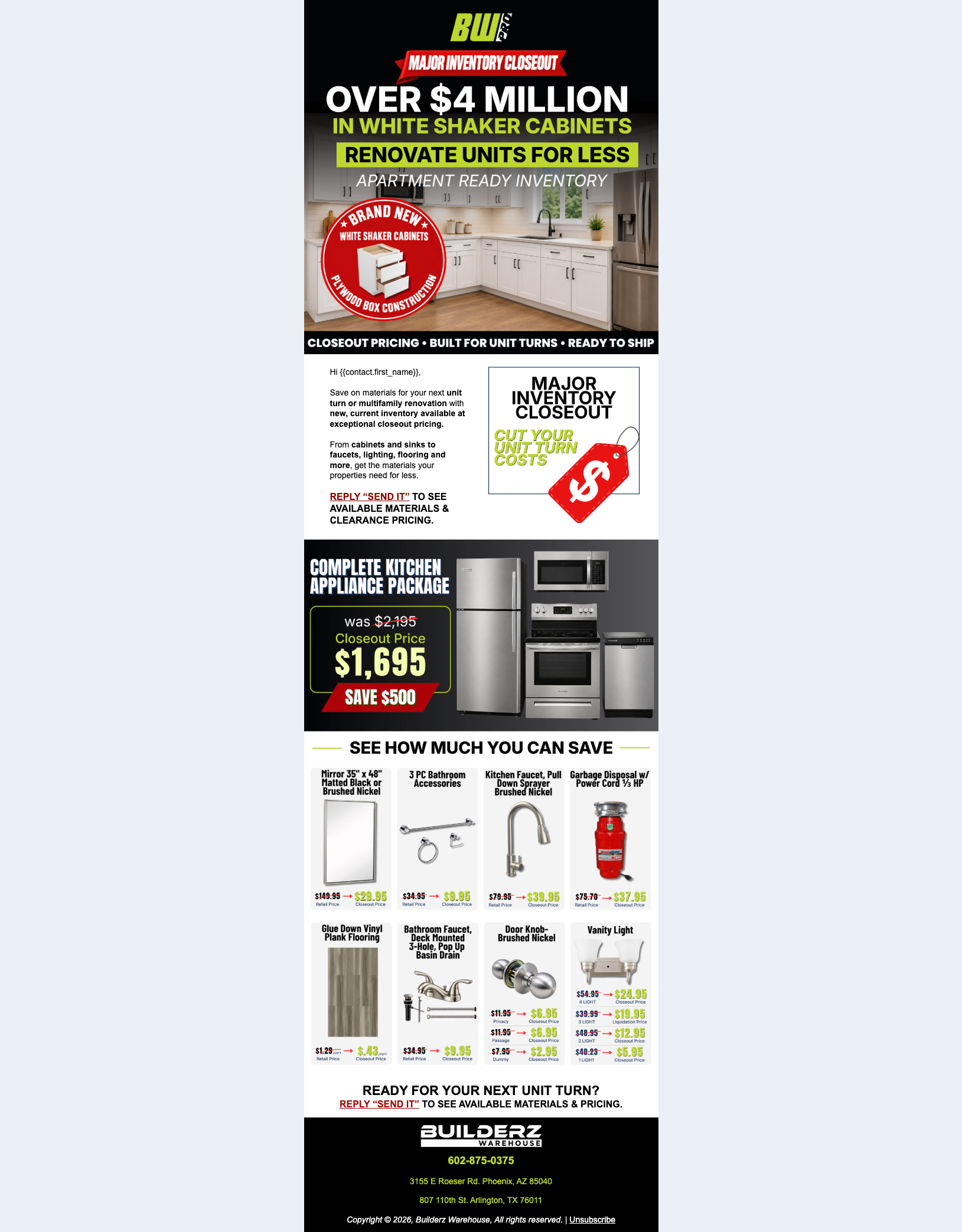 Director / Supervisors (Property Management) Email Design