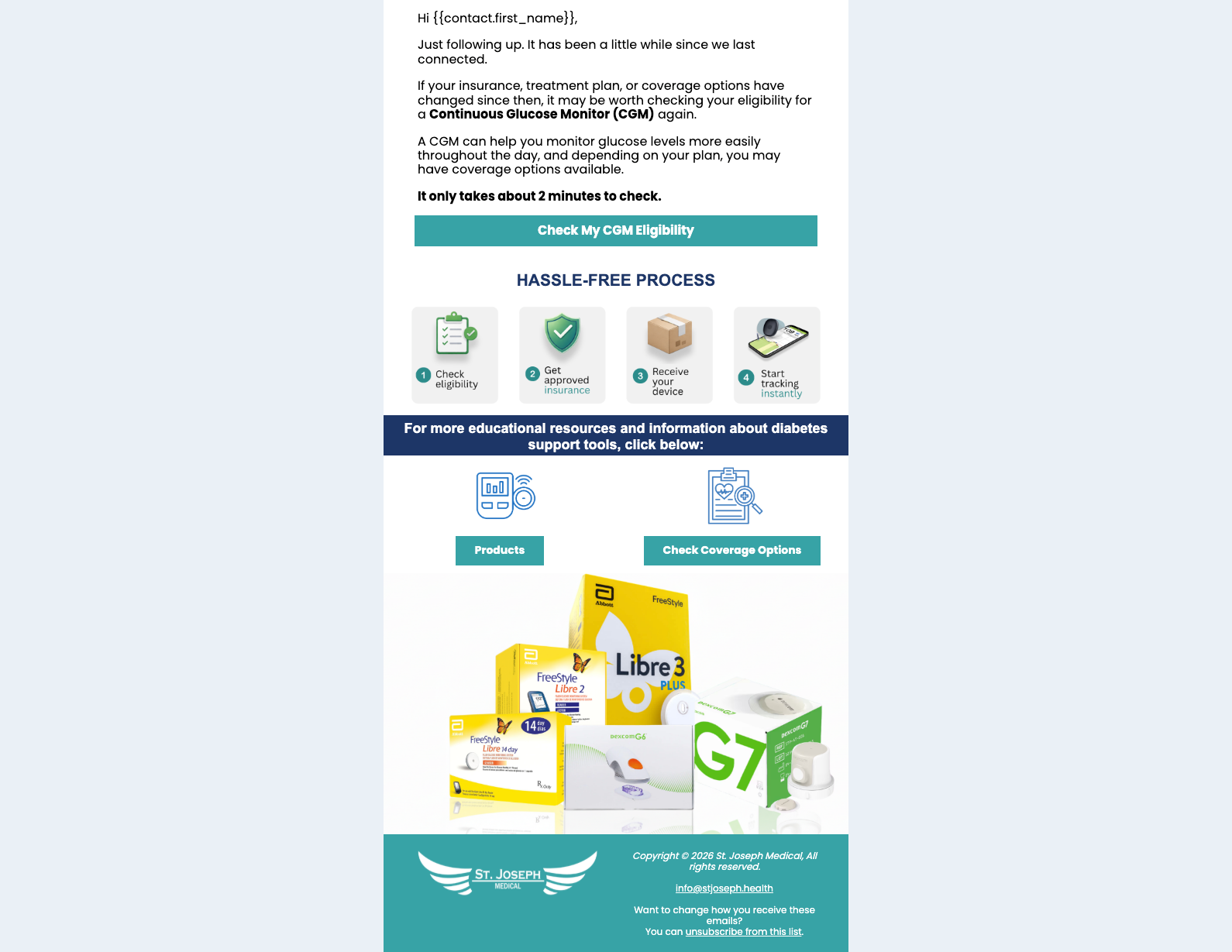 No Contact Email Design